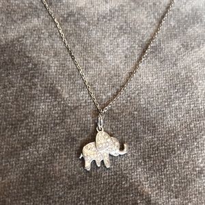 925 Silver Elephant Necklace